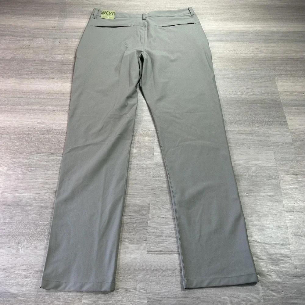 SKYR Pants Mens 32x32 Gray Slim Fit‎ Stretch Golf Khakis Moisture Wicking